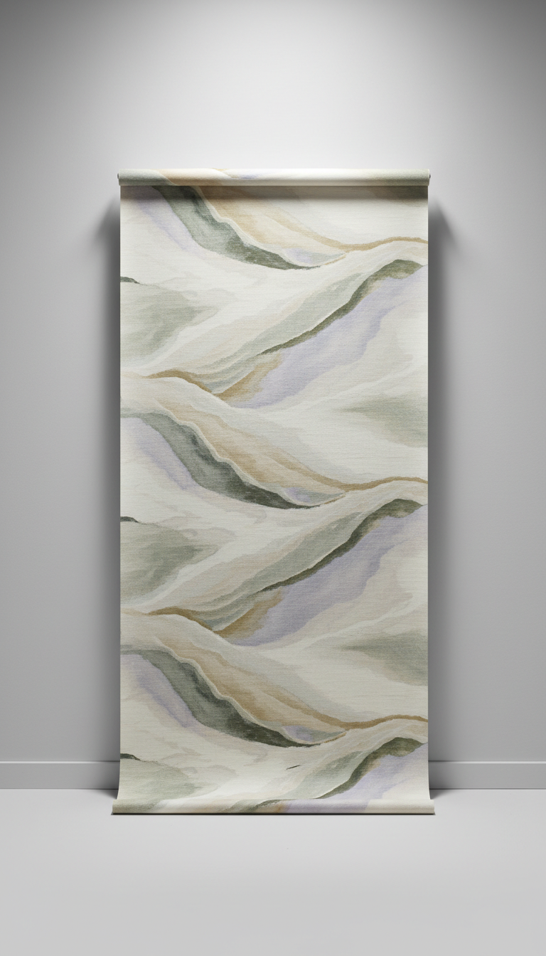 Sand veil silk wallpaper panel