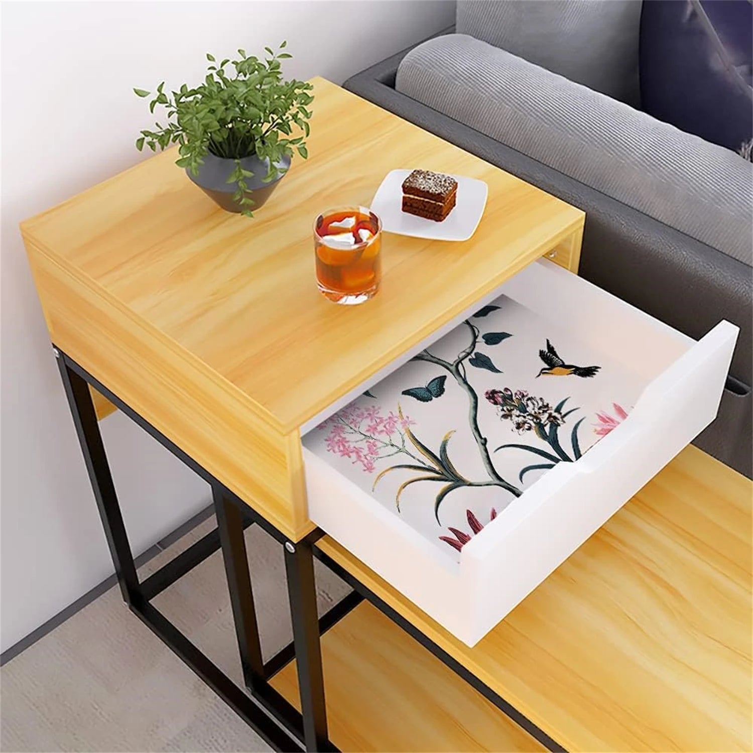 Self Adhesive Floral Bird Wallpaper Modern Pink Flower Wallpaper Living Room Bedroom Kitchen Bathroom Wall Paper Home Decoration