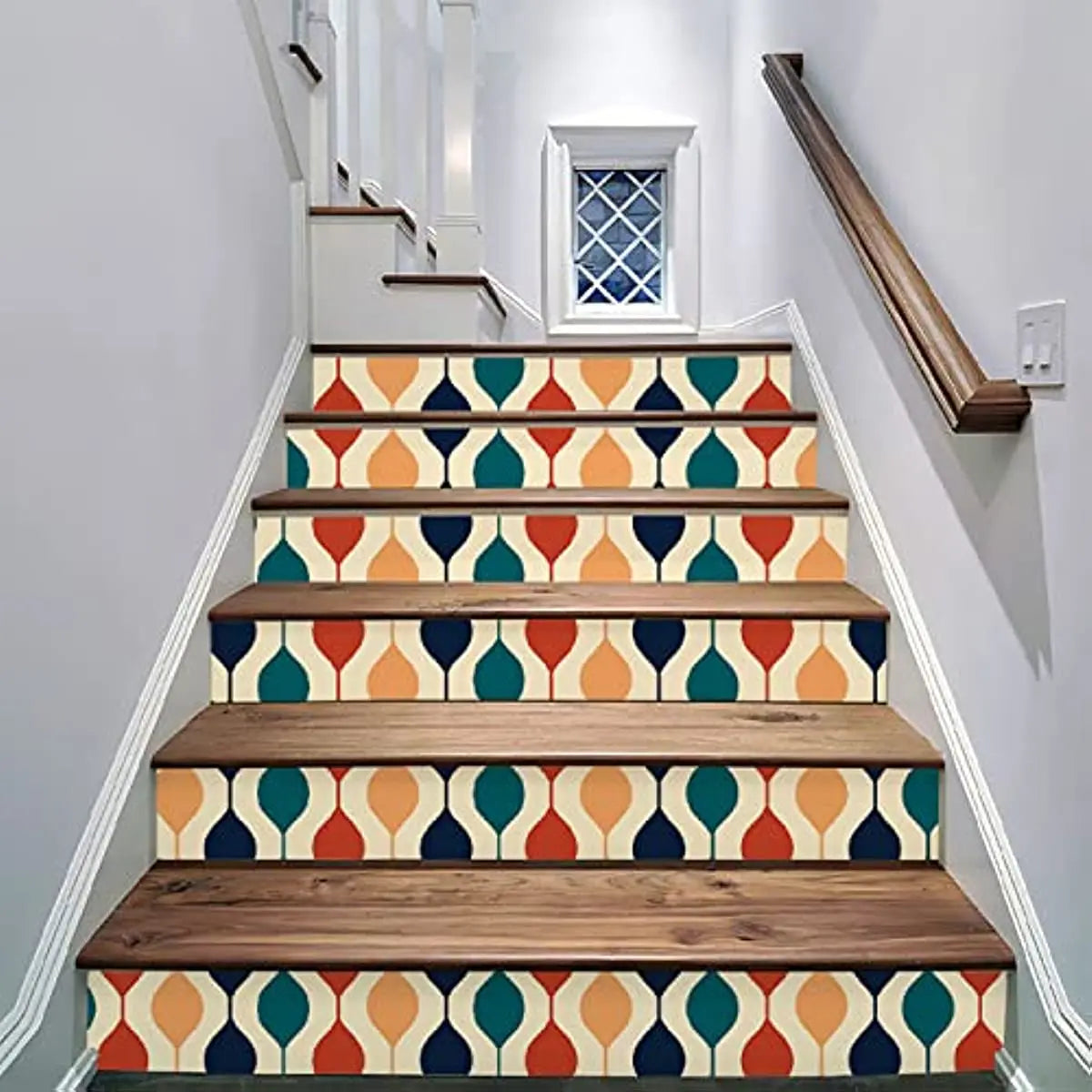 Colorful Geometric Peel and Stick Wallpaper Romantic Abstract Self-Adhesive Removable Contact Paper Vinyl Wall Paper for Decor