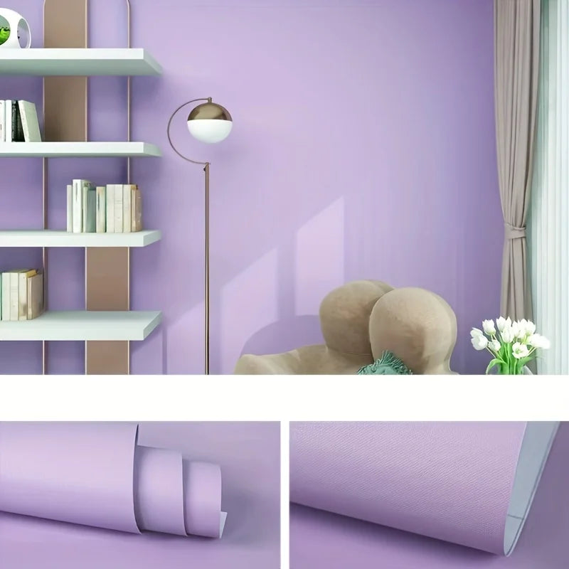 40cmx3m Waterproof Thickened Self Adhesive Wallpapers Home Decor Living Room Bedroom Solid Bedroom Wall Stickers Home Decor