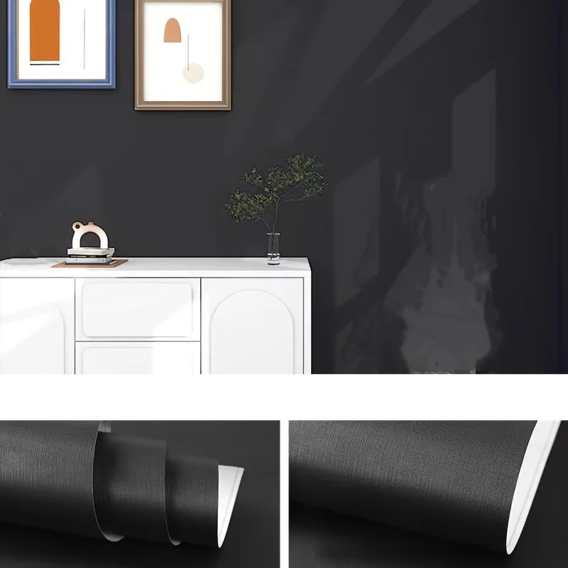 40cmx3m Waterproof Thickened Self Adhesive Wallpapers Home Decor Living Room Bedroom Solid Bedroom Wall Stickers Home Decor