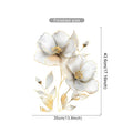 Beautiful Flower Wall Sticker For Living Room Background Decor Decals Bedroom Beautify Home Decoration Self-adhesive Wallpaper