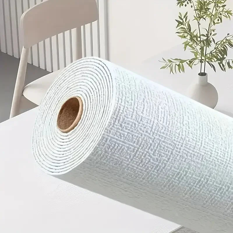 3D Wall Panel Linen Texture Peel-and-Stick Waterproof Wallpaper Home Decor Living Room House Bathroom Decoration Brick Sticker