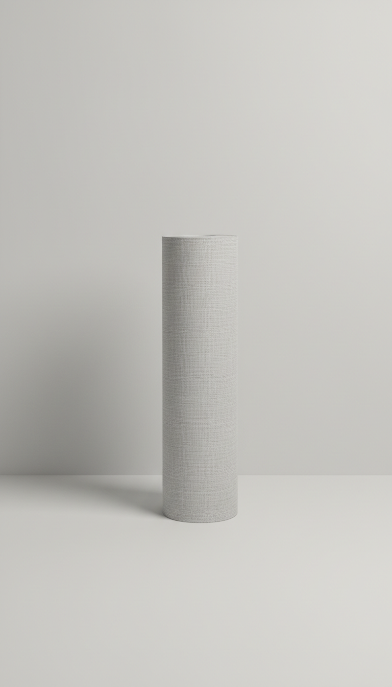 Mist grey textured wallpaper roll